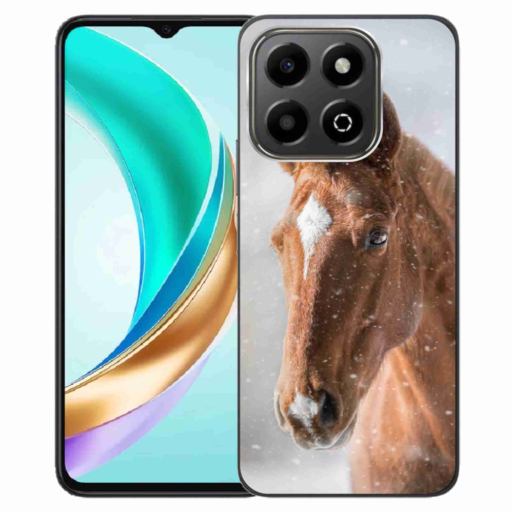 Zselés tok mmCase a Honor X6b készülékhez - barna ló 2