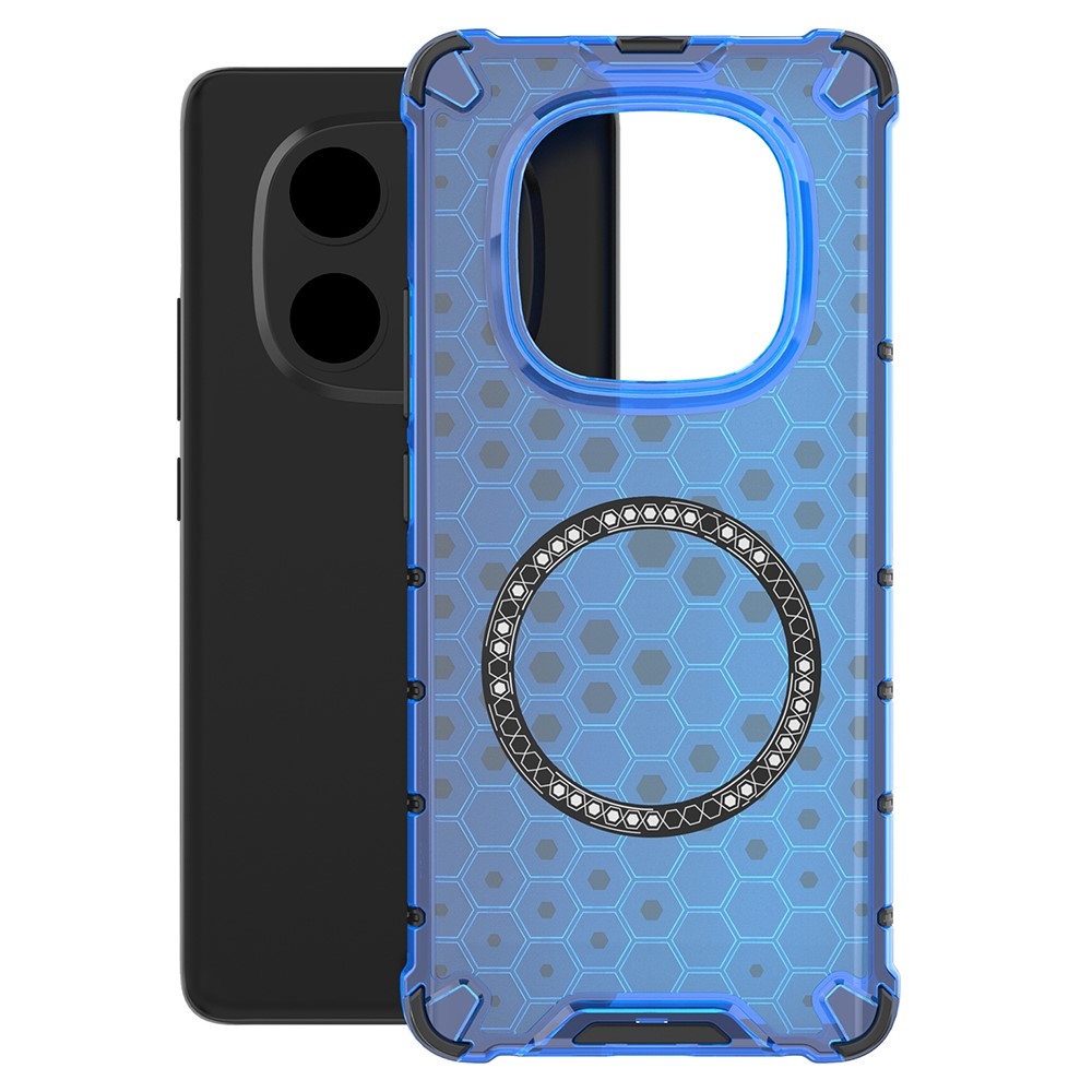 Mézédes, tartós védőburkolat MagSafe-vel a Xiaomi Redmi Note 14 Pro 5G/Poco X7 5G számára - kék