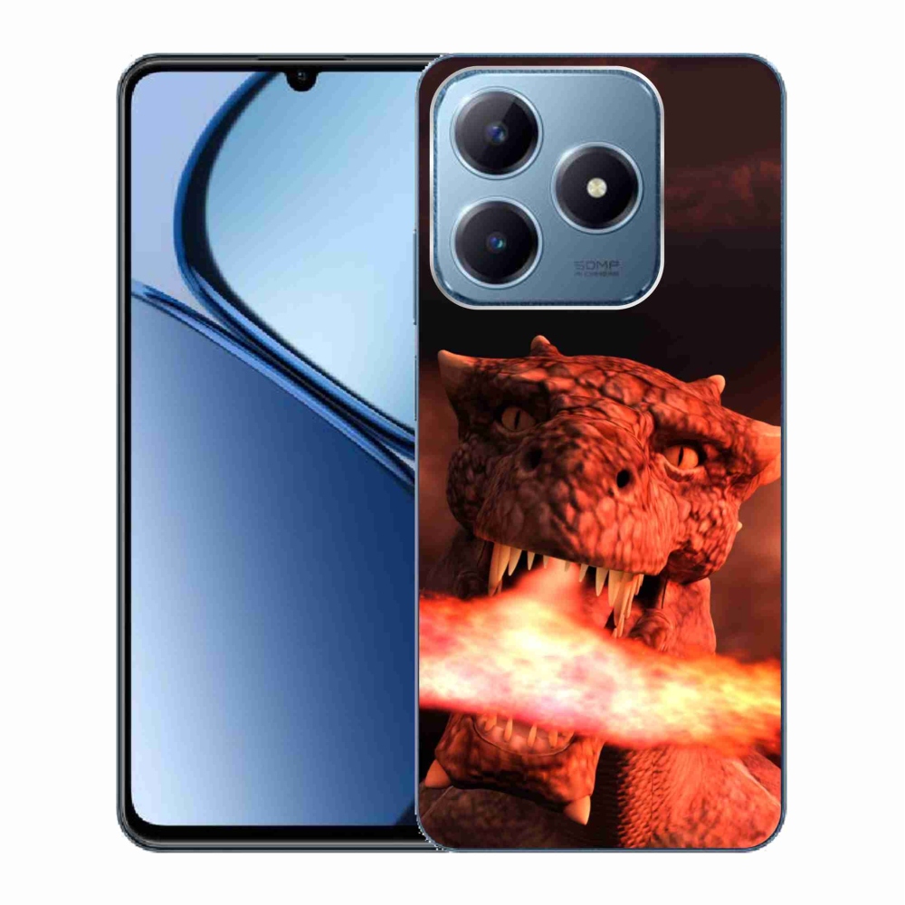 Gél borítás mmCase a Realme C63 készülékhez - sárkány