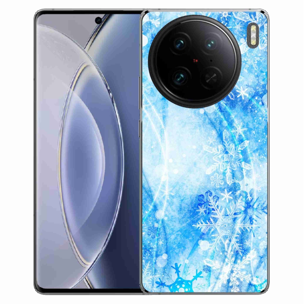 Gél borítás mmCase a Vivo X90 Pro készülékhez - hópelyhek