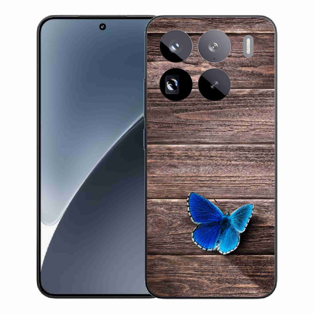 Gél borítás mmCase a Xiaomi 15 Pro-hoz - kék pillangó 1