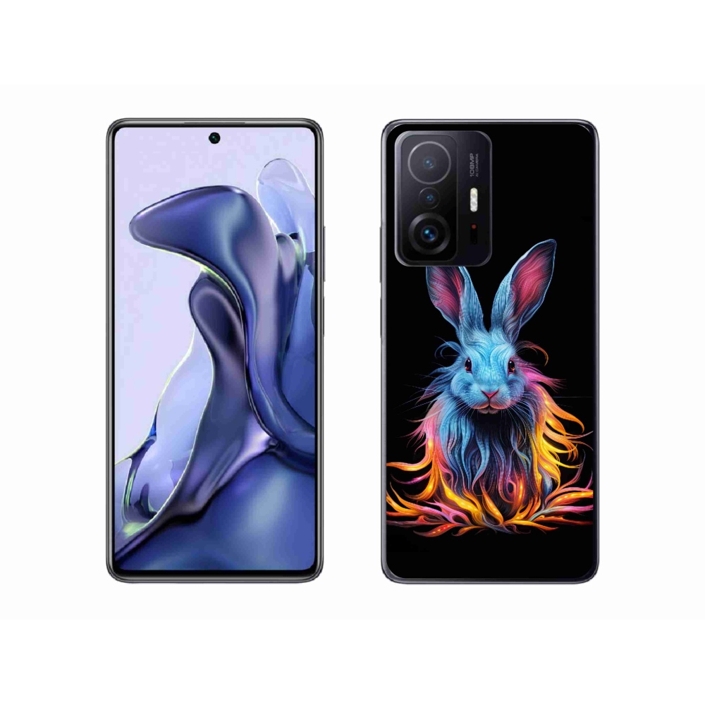 Gél borítás mmCase a Xiaomi 11T Pro számára - absztrakt nyúl