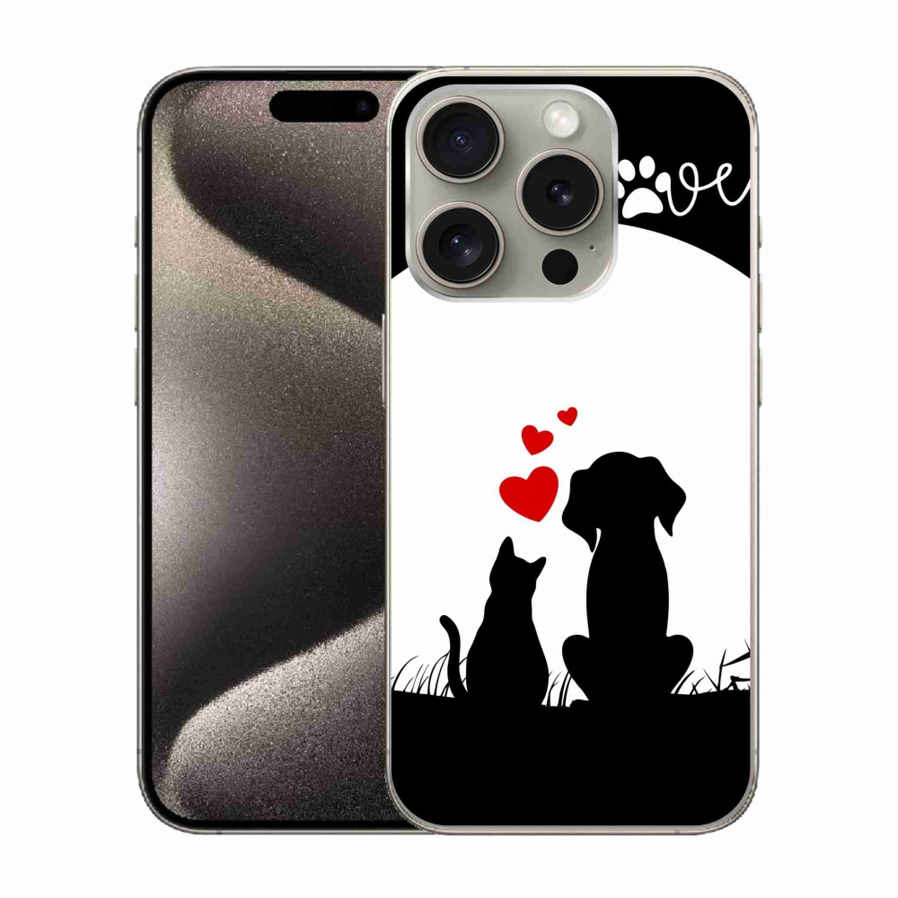 Gél tok mmCase iPhone 15 Pro készülékhez - állatszerelem