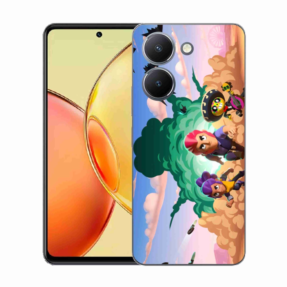 Gél borítás mmCase a Vivo Y36-hoz - verekedős csillagok