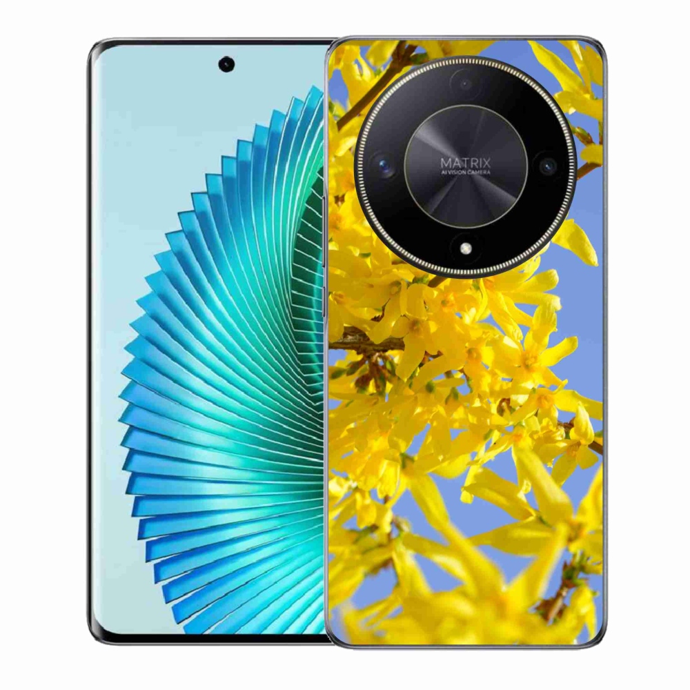 Gél borító mmCase a Honor Magic 6 Lite 5G készülékhez - sárga virágok