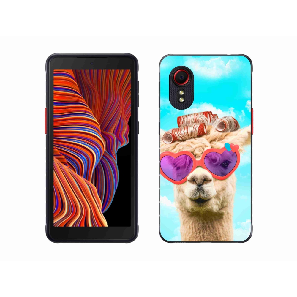 Zselés borítás mmCase Samsung Galaxy Xcover 5 - szemüveges láma