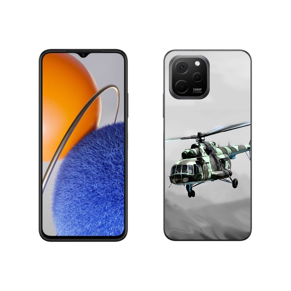 Gél borítás mmCase a Huawei Nova Y61-en - katonai helikopter