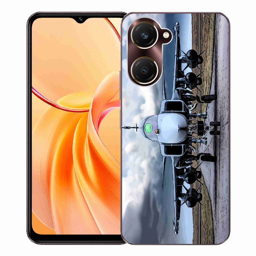 Gél borító mmCase a Vivo Y28s 5G-hez - katonai repülőgépek