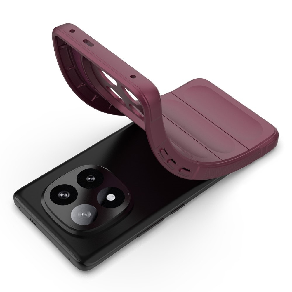 Rugg tartós zselés tok Xiaomi Redmi Note 14 Pro+ 5G - bordó színben