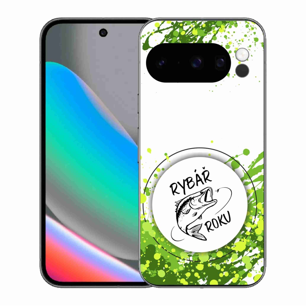 Gél borítás mmCase a Google Pixel 10 Pro számára - Az év halászának fehér háttere
