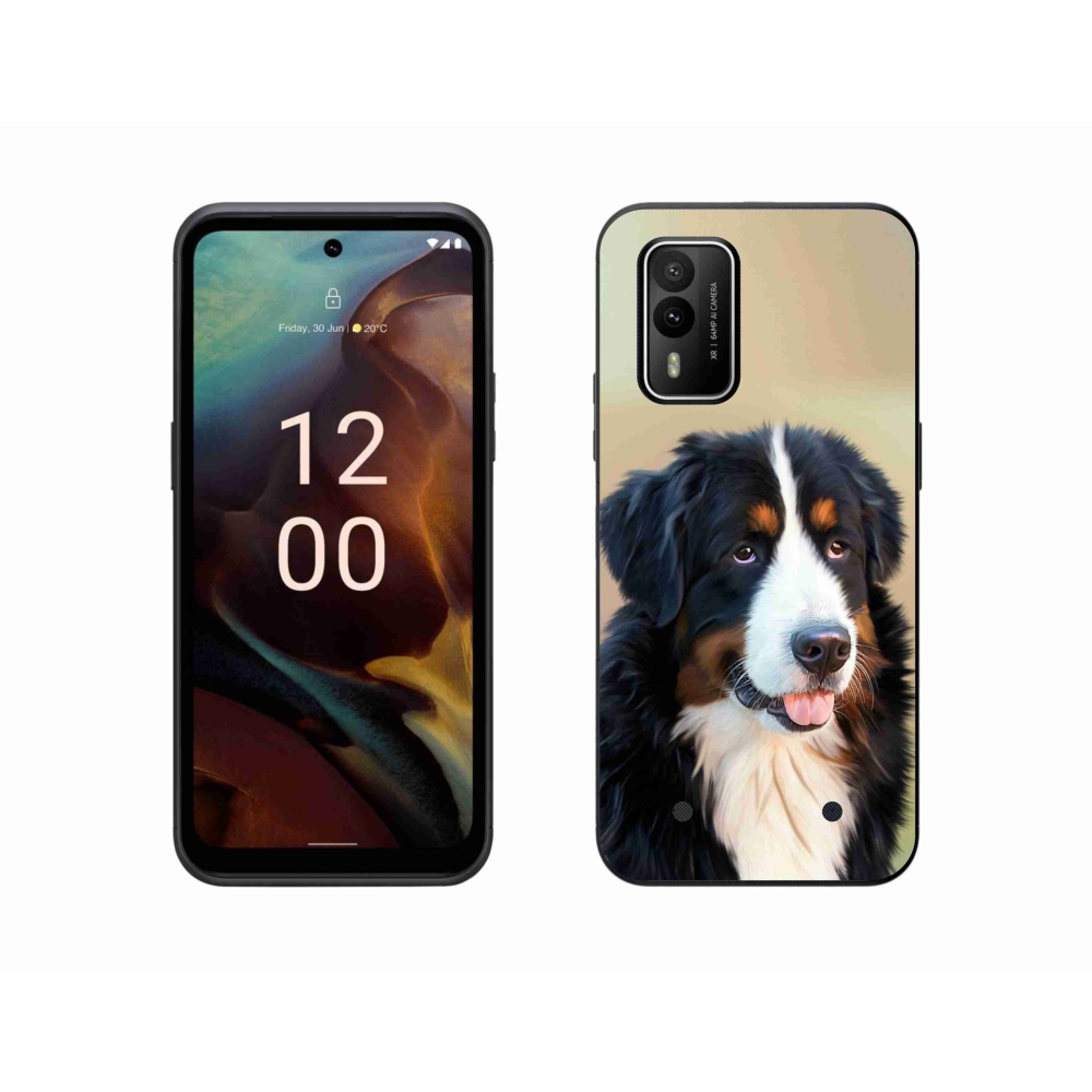 Gél tok mmCase a Nokia XR21 készülékhez - Berni hegyi kutya