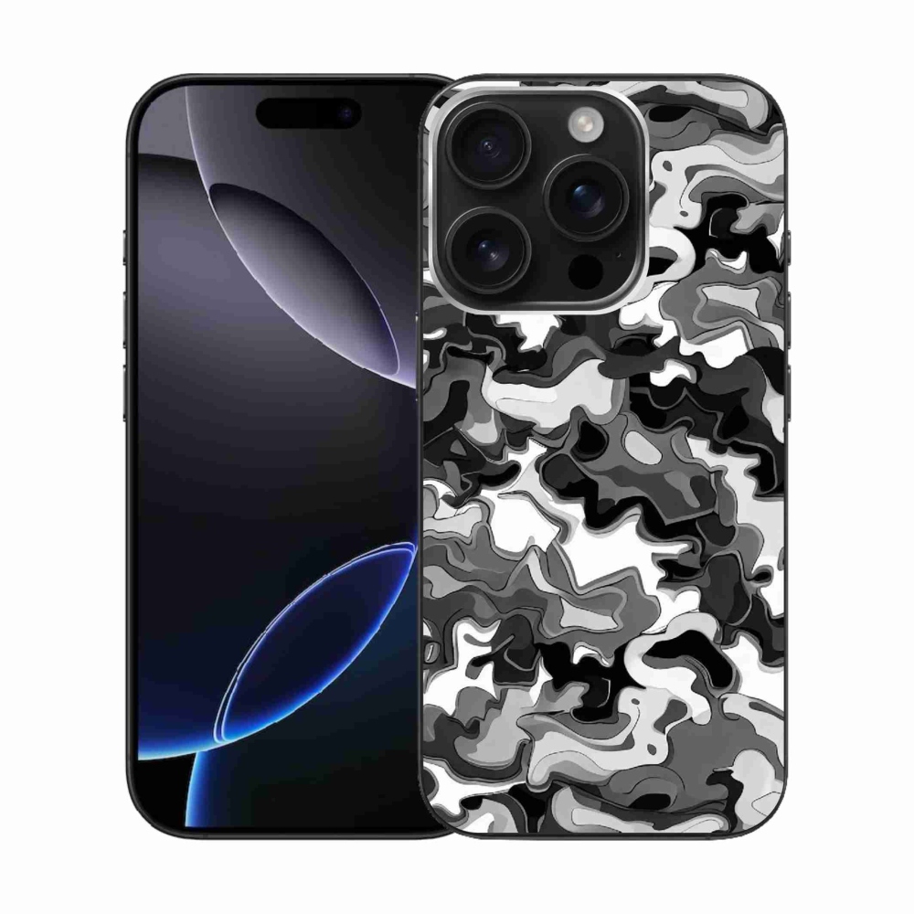 Zselés borítás mmCase iPhone 16 Pro készülékhez - terepszínű minta 3