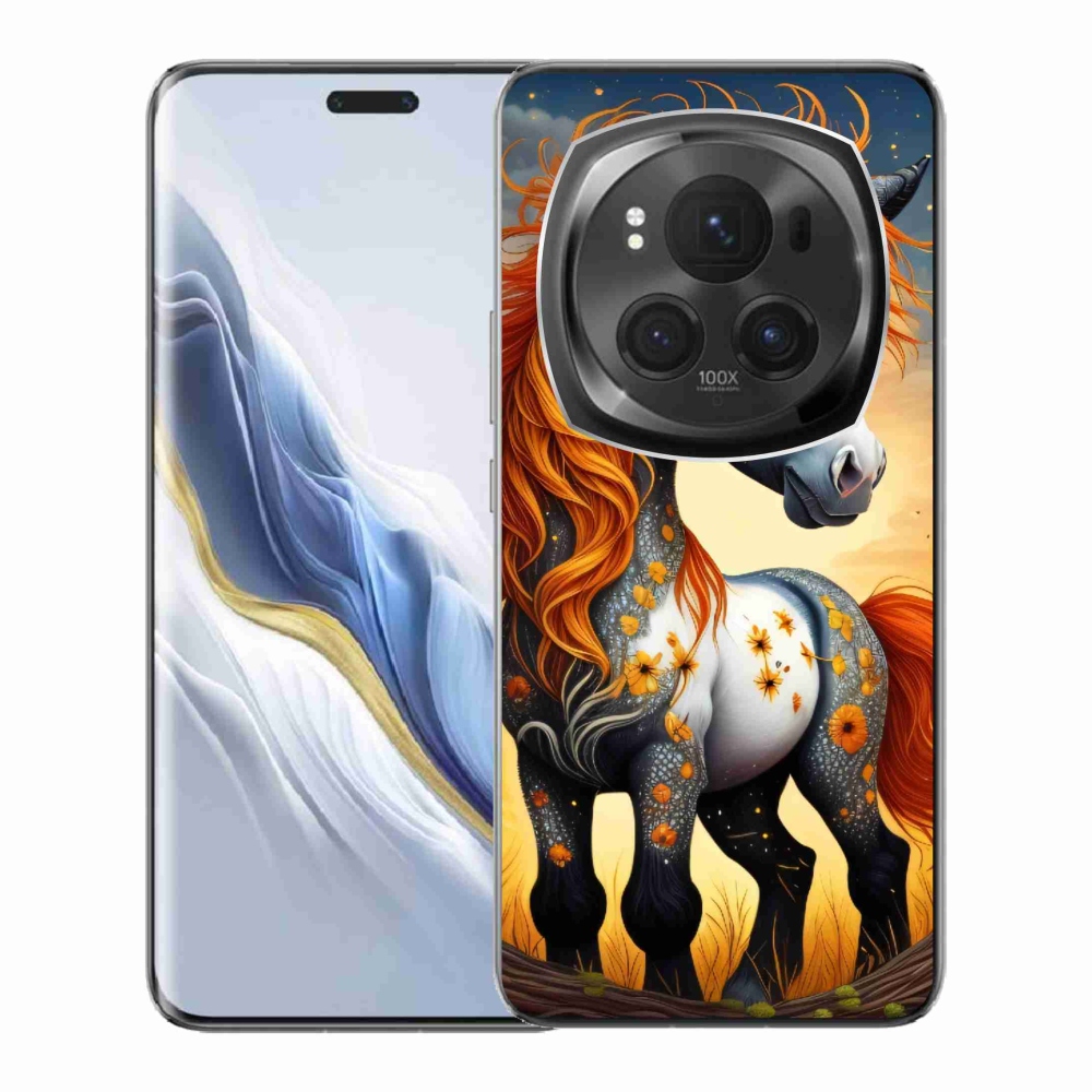 Zselés borítás mmCase a Honor Magic 6 Pro 5G számára - színes póni