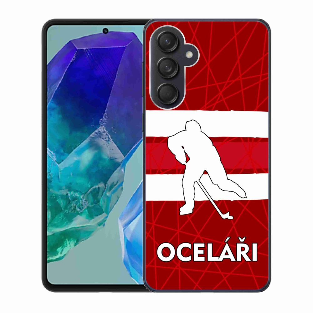 Gél védőhuzat mmCase Samsung Galaxy M55 5G - Acélszín