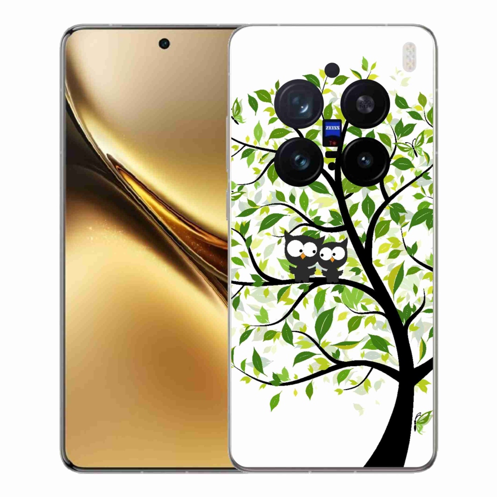 Zselés borítás mmCase a Vivo X200 Pro 5G készülékhez - baglyok a fán