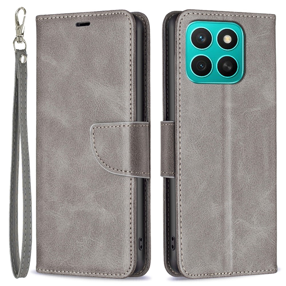 Könyvtáska Honor X8c tokhoz - szürke