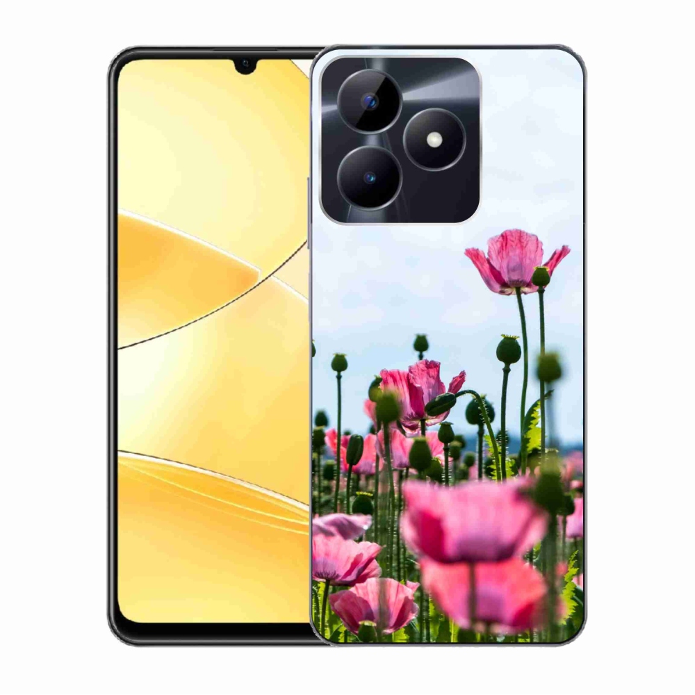 Zselés tok mmCase a Realme C51/C53 készülékhez - mákos színű