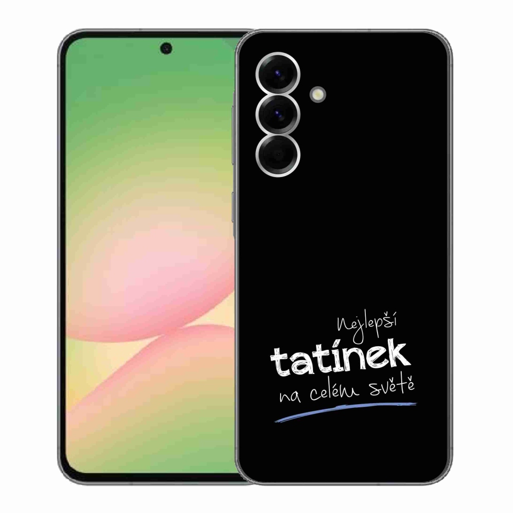 Gél borító mmCase Samsung Galaxy A56 5G - legjobb apuci 4 fekete háttérrel