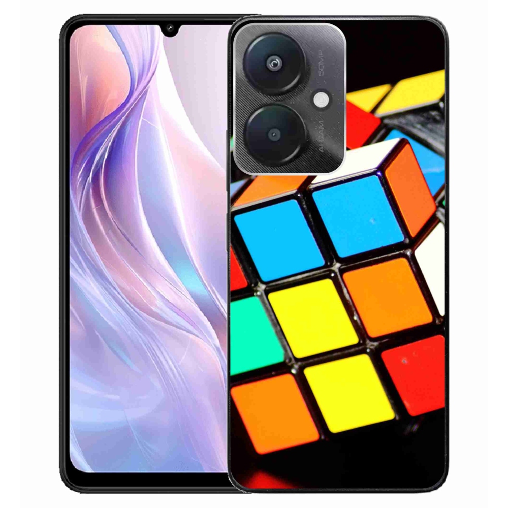 Gél tok mmCase a Xiaomi Redmi 13C 5G számára - Rubik-kocka
