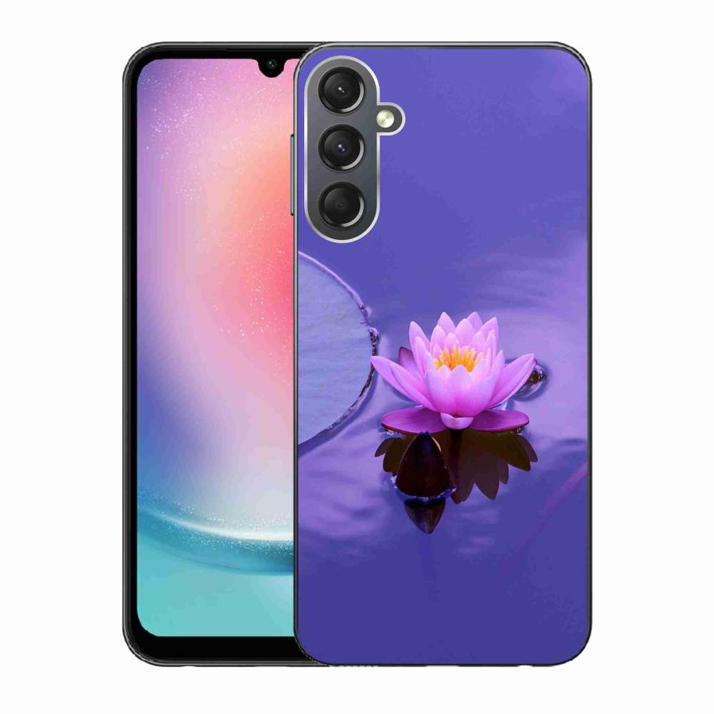 Gél tok mmCase Samsung Galaxy A24 készülékhez - virág a felületen