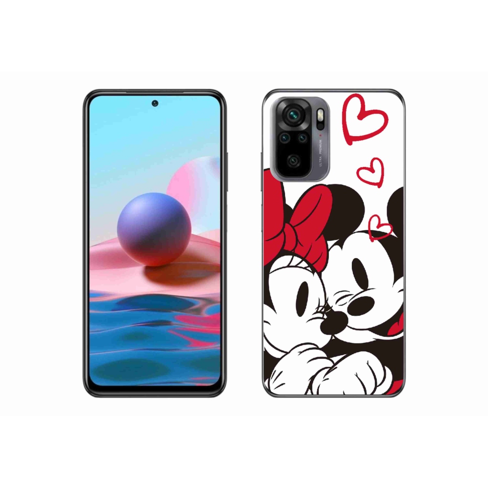 Gél borítás mmCase a Xiaomi Redmi Note 10 4G-hez - minnie és mickey