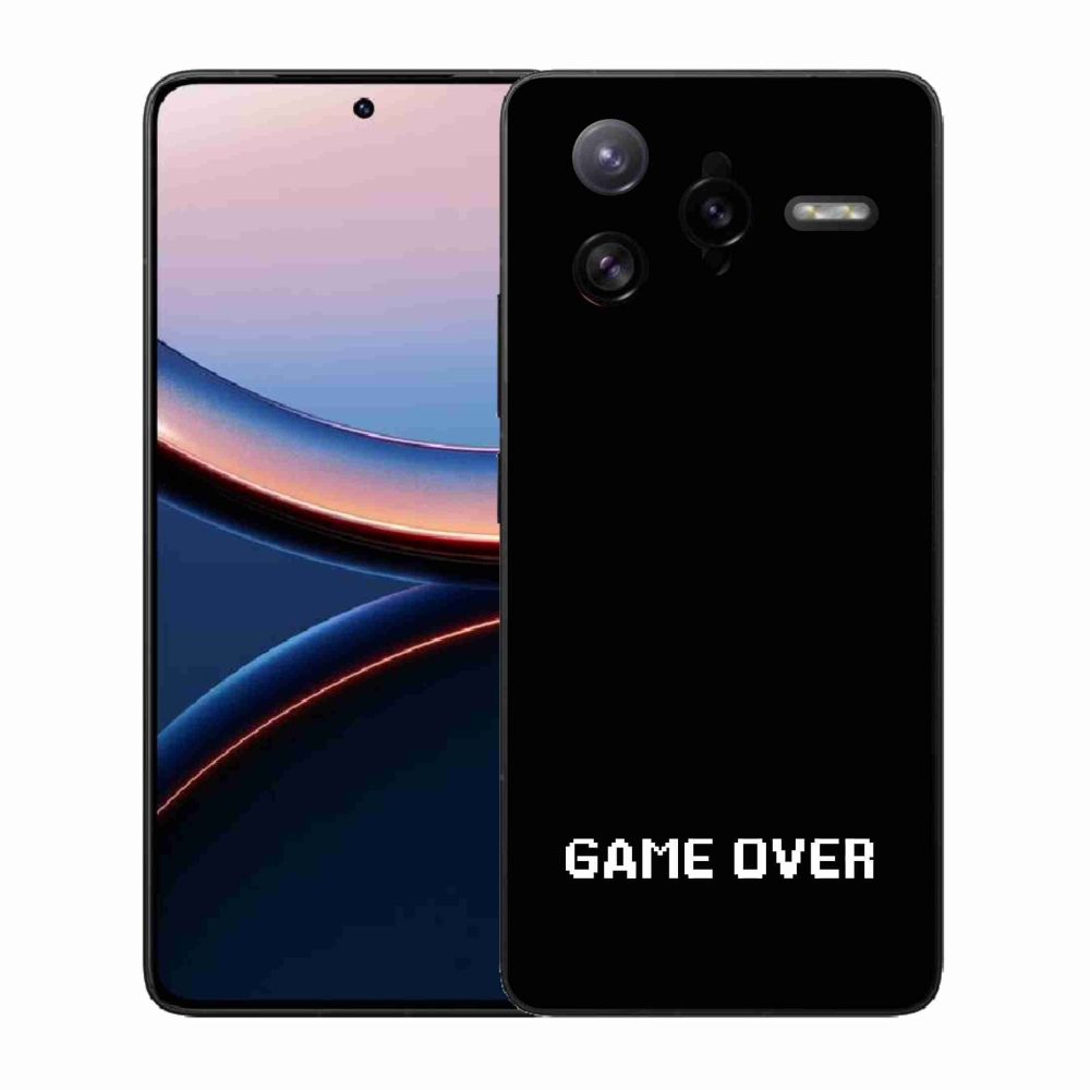 Gél borító mmCase a Xiaomi Poco F7 Ultra számára - játék fekete háttérrel