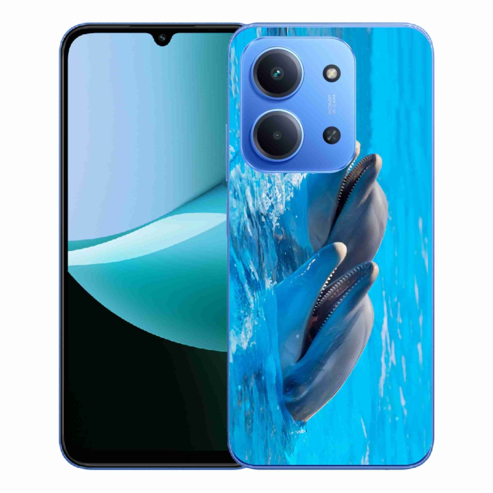 Gél borítás mmCase a Xiaomi Redmi 15C 4G/5G (173mm) - delfinek