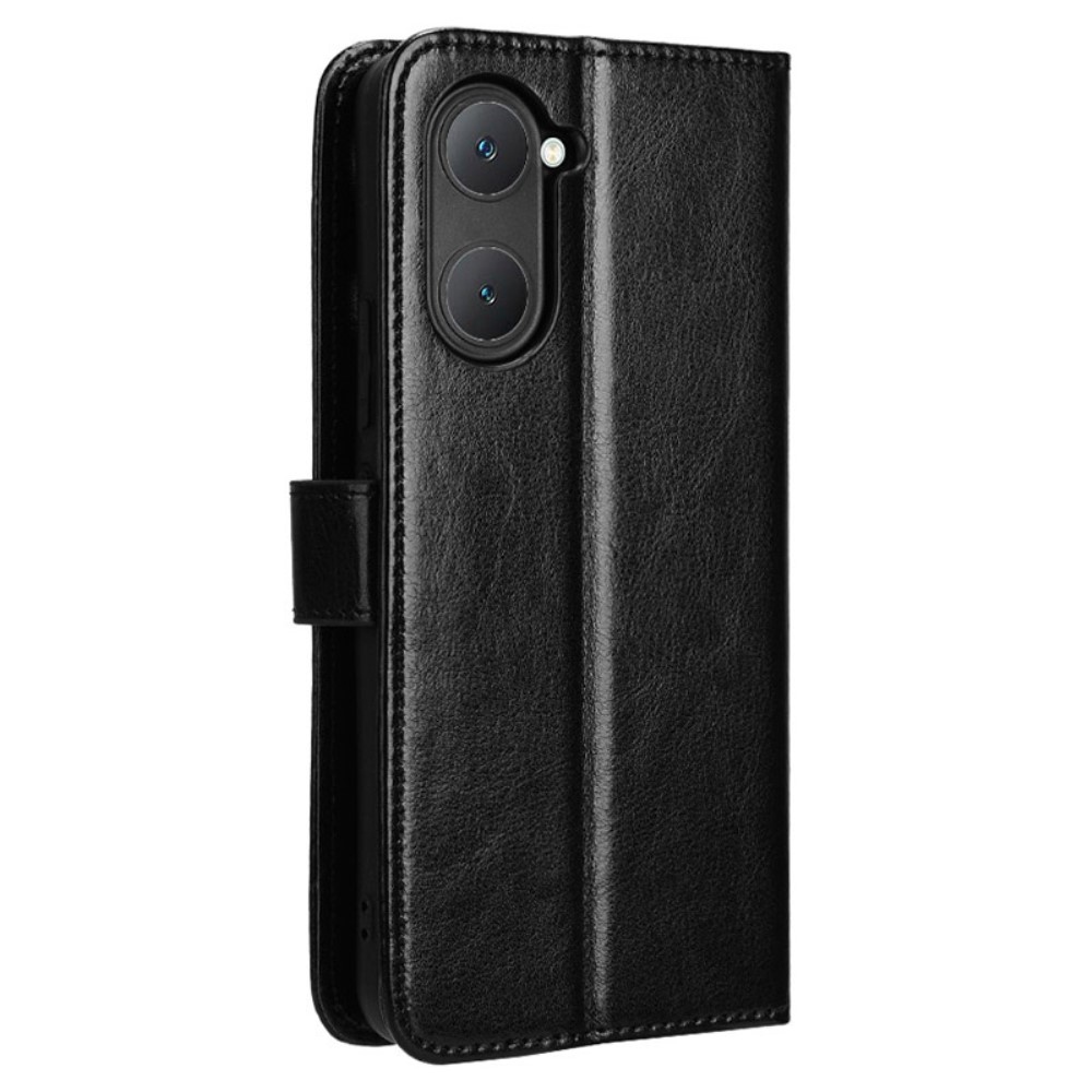 Őrült könyv tok a Vivo Y28s 5G-hez - fekete