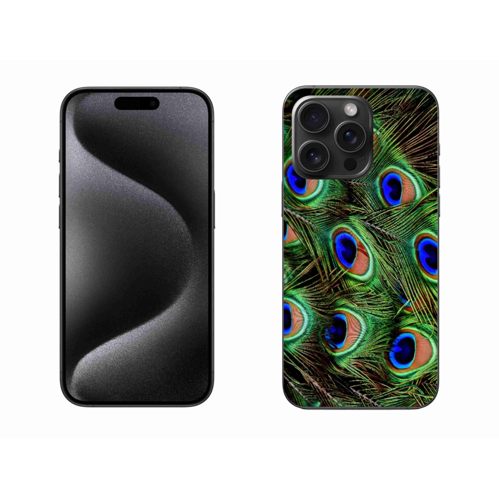 Zselés borítás mmCase iPhone 15 Pro Max készülékhez - pávatoll