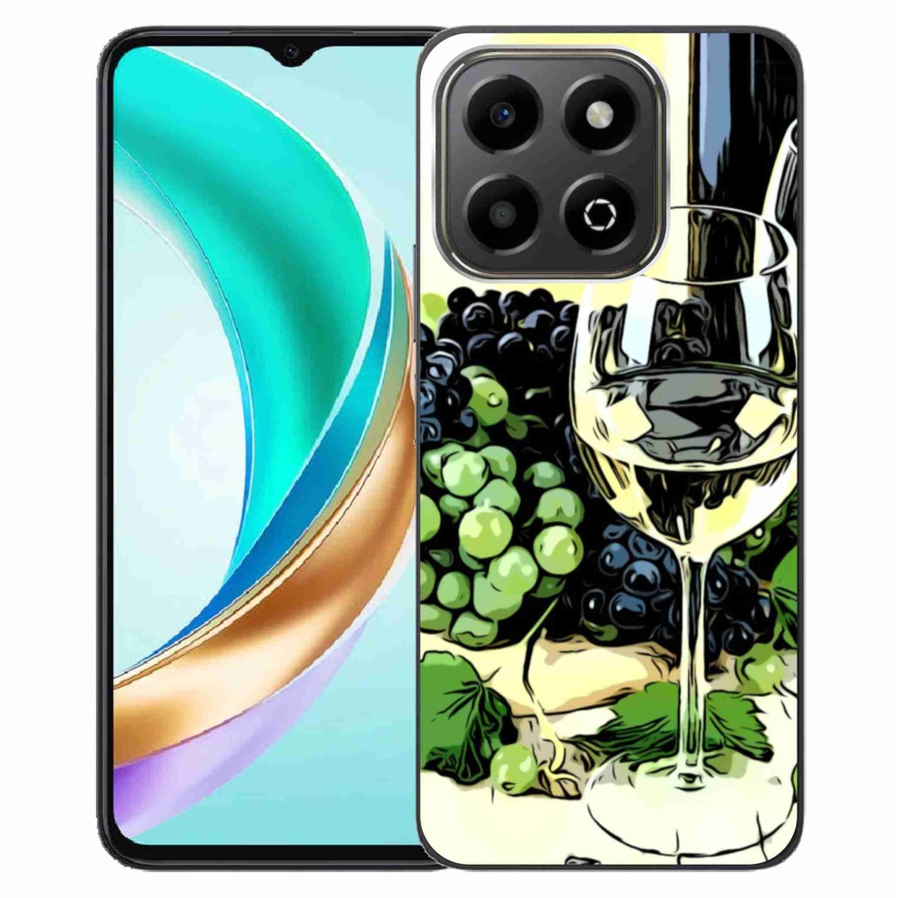 Zselés borító mmCase a Honor X6b készülékhez - pohár bor