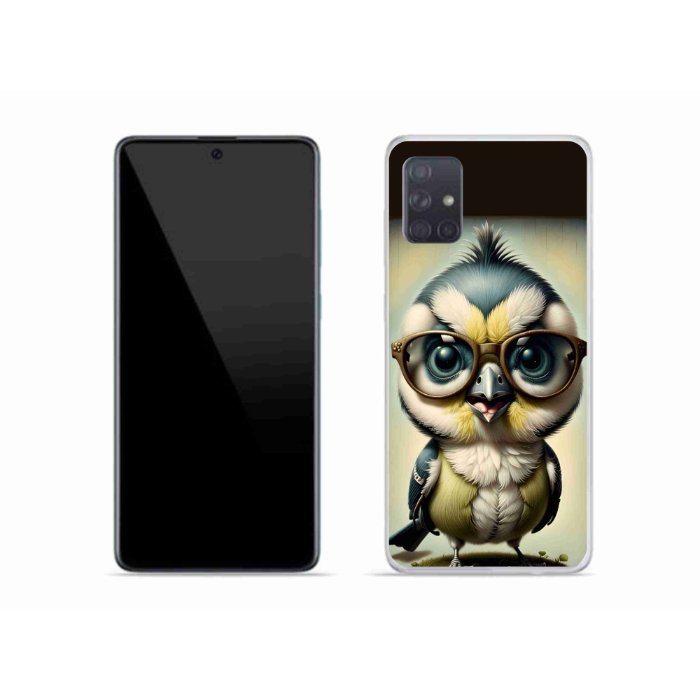 Zselés borítás mmCase Samsung Galaxy A51 - cub szemüveggel