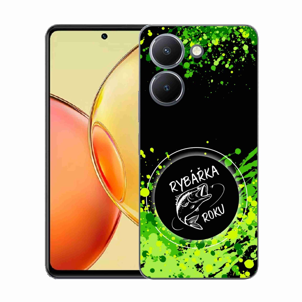 Gél borító mmCase a Vivo Y36-on - az év halászának fekete háttere