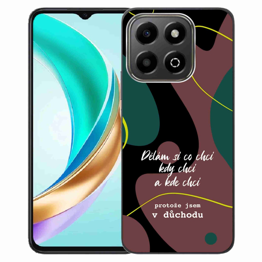 Gél borító mmCase a Honor X6b készülékhez - vicces szöveg 10 fekete háttér