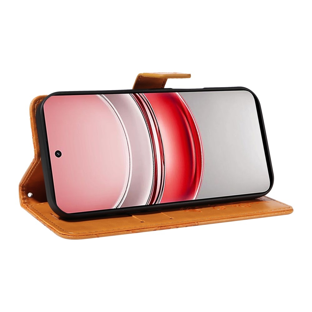 Nagy pillangó könyvtáska a Realme C75 készülékhez - sárga