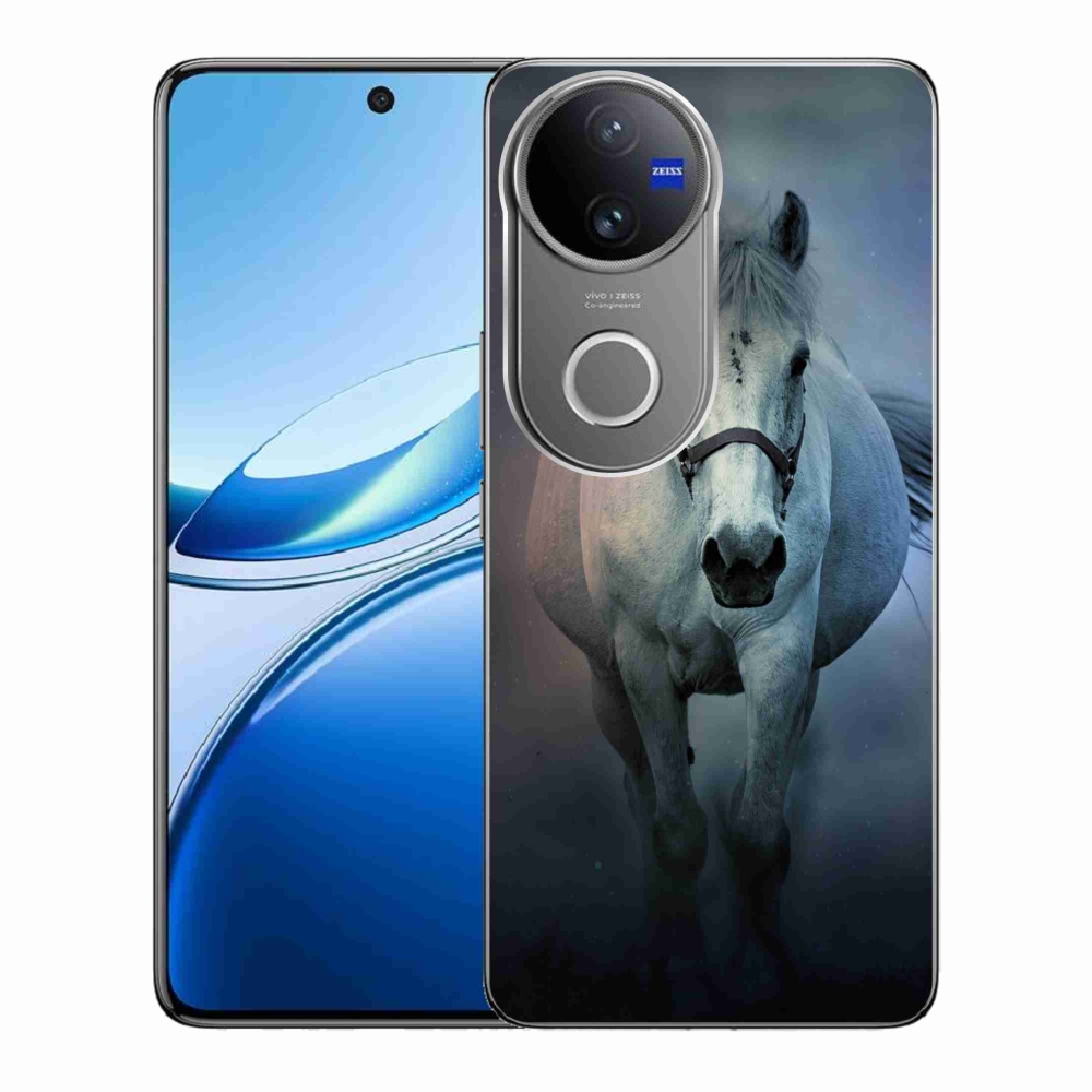 Gélburkolat mmCase a Vivo V50 5G-n - futó fehér ló
