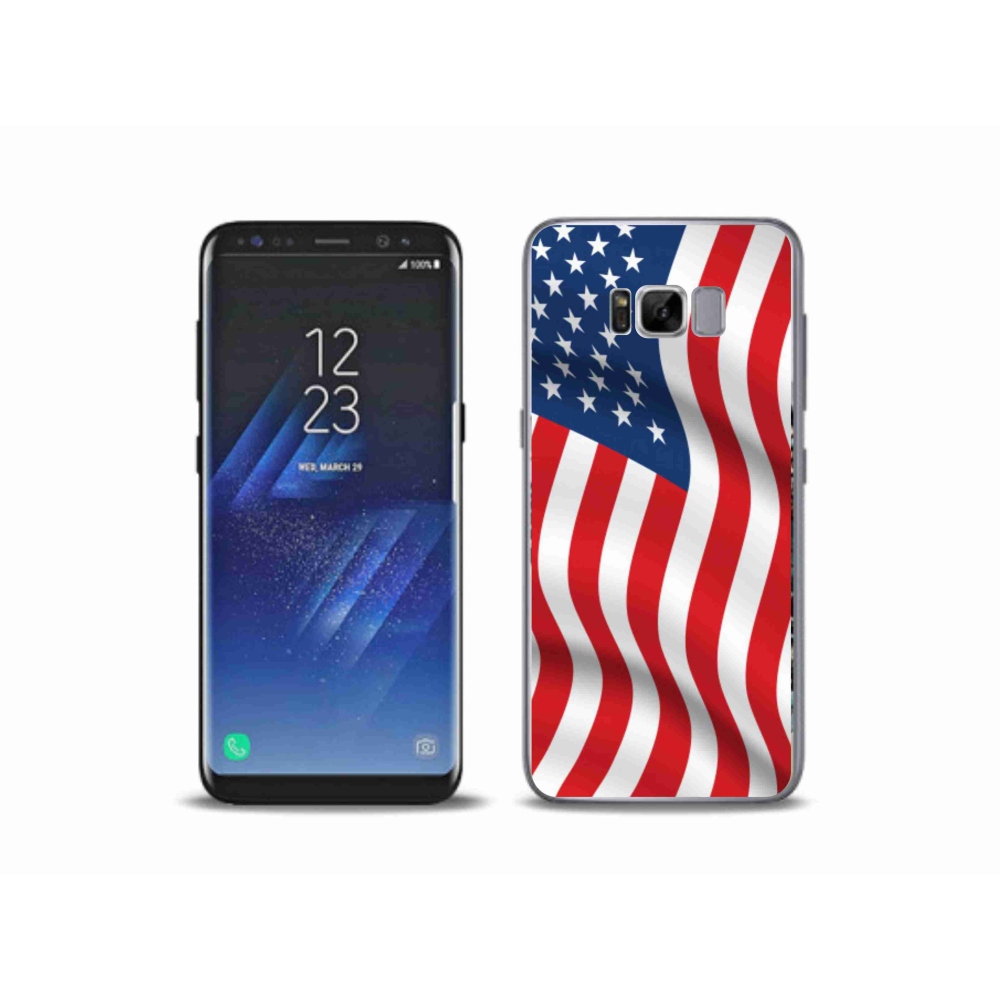 Gél védőhuzat mmCase Samsung Galaxy S8 Plus - amerikai zászlóhoz