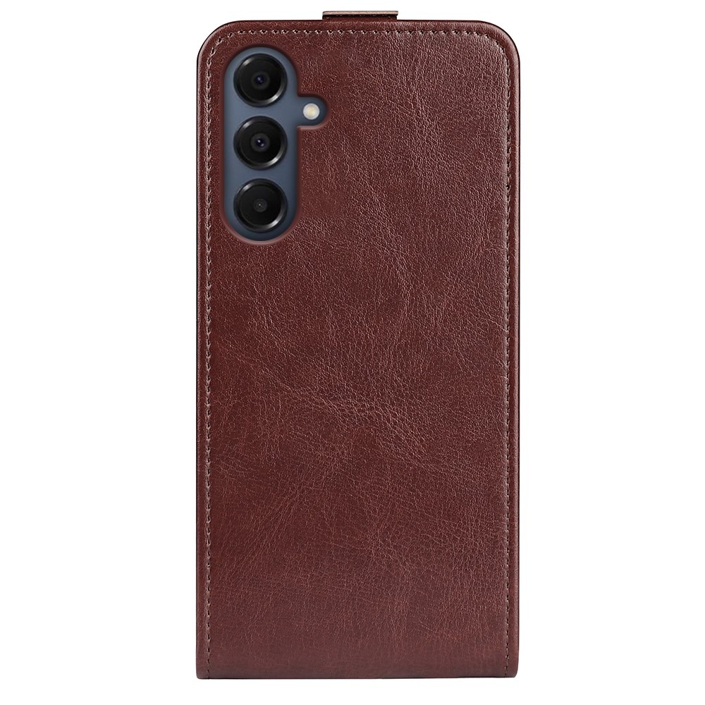 Függőleges könyvtáska Samsung Galaxy A17 4G/5G készülékhez - barna
