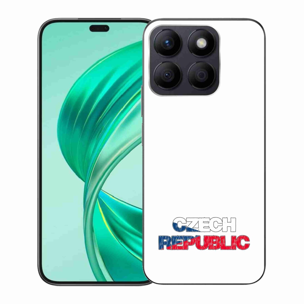 Gél borító mmCase a Honor X8b készülékhez - Csehország fehér háttér