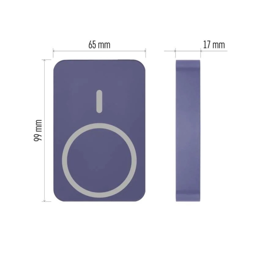 Powerbank EMOS WI 1046, 10 000 mAh, 20 W+vezeték nélküli - kék