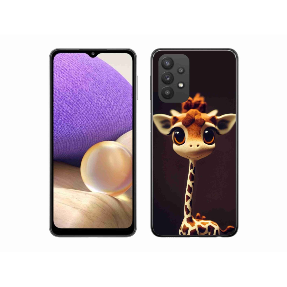 Gél védőhuzat mmCase Samsung Galaxy A32 5G - kis zsiráfhoz