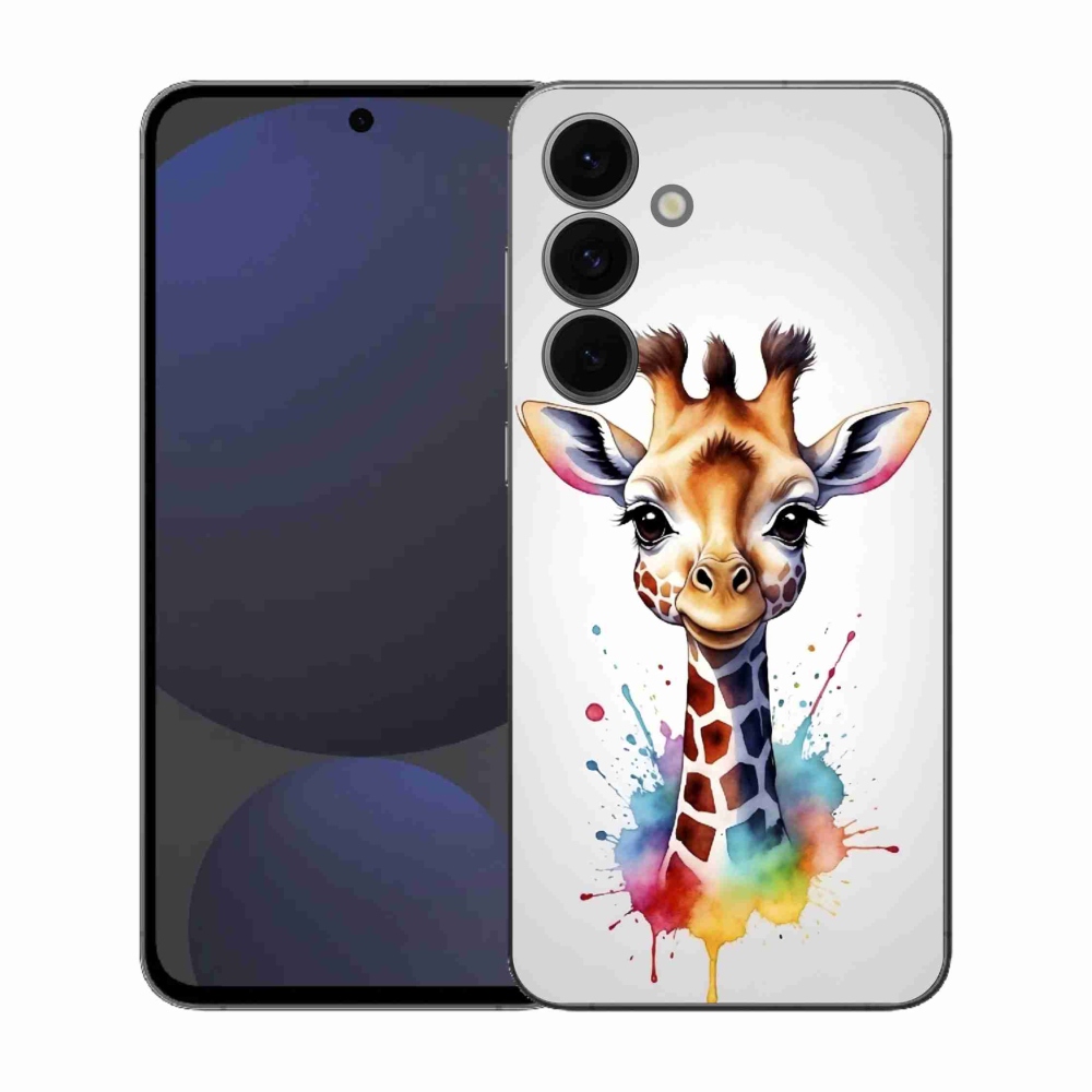 Gél védőhuzat mmCase Samsung Galaxy S25 FE - zsiráf 1