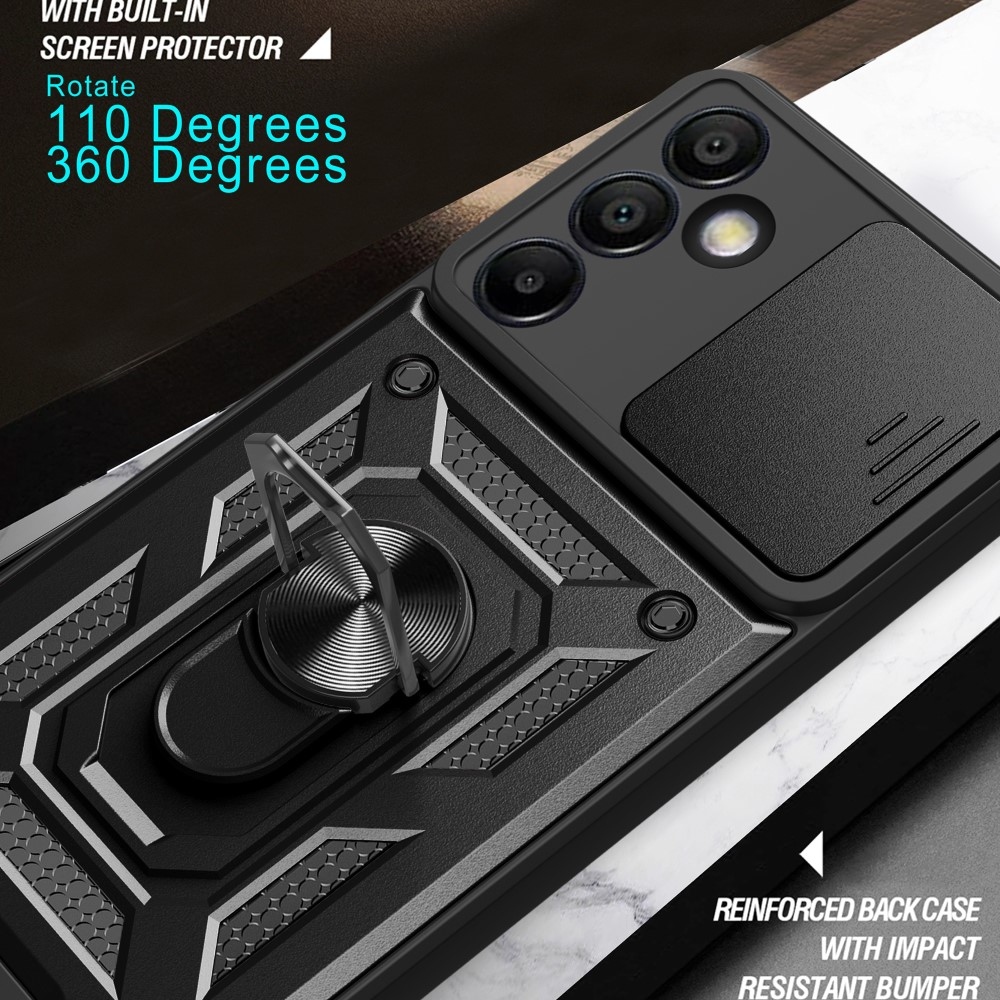 Csúszásálló borítás Samsung Galaxy S24 FE készülékhez - fekete