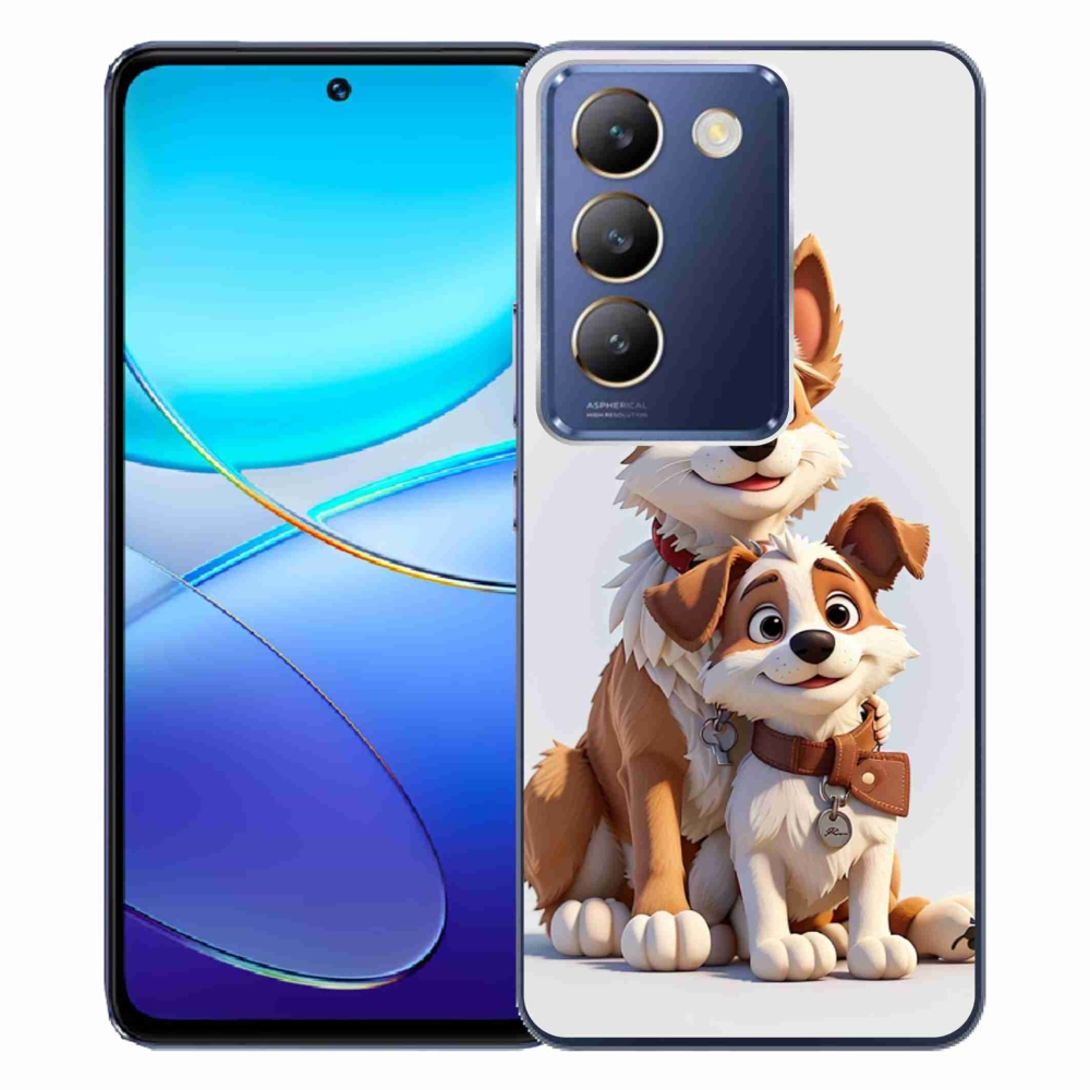Gél borítás mmCase a Vivo V40 SE 4G/5G-hez - rajz kutyáknak