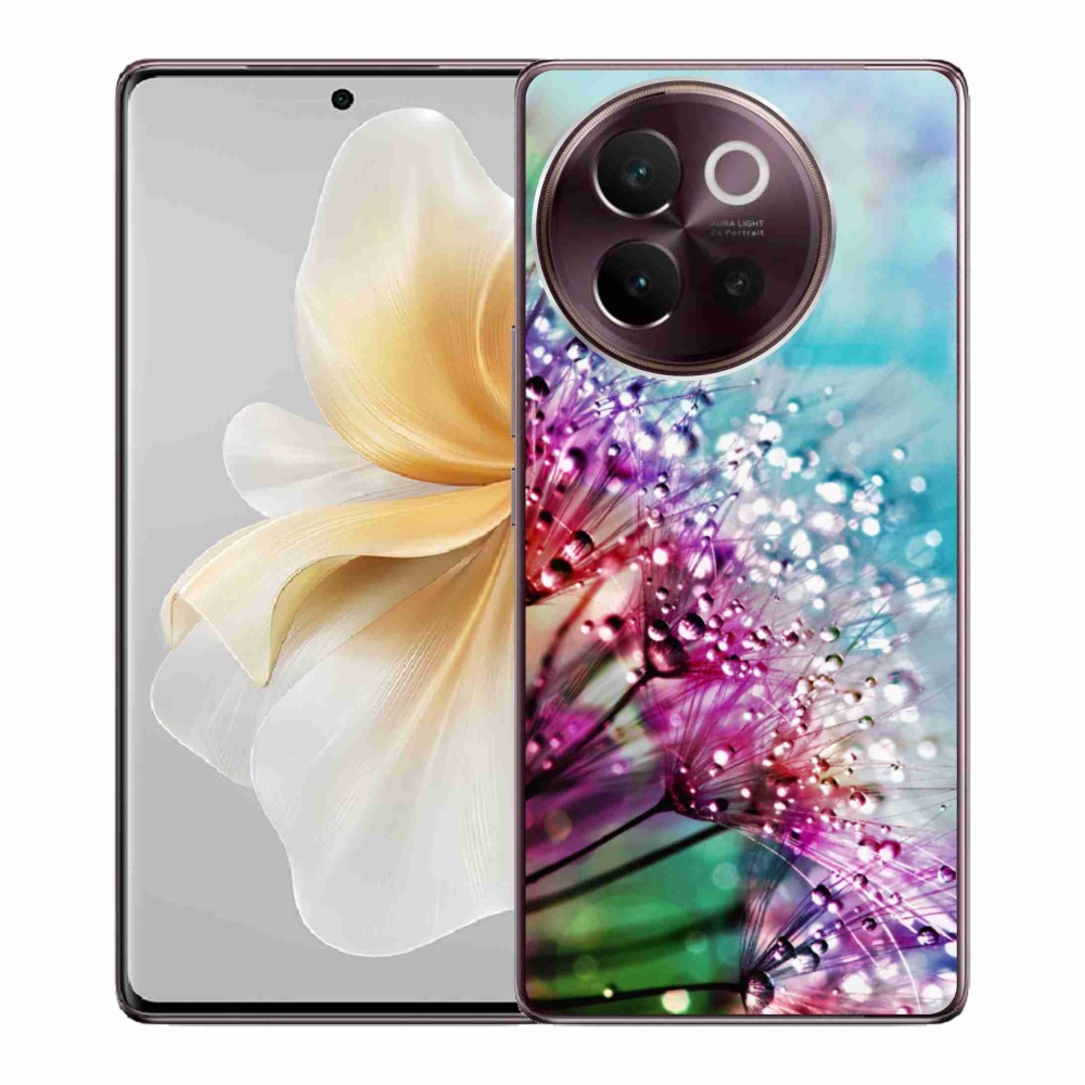 Gél borító mmCase a Vivo V40 Lite 5G készülékhez - színes virágok