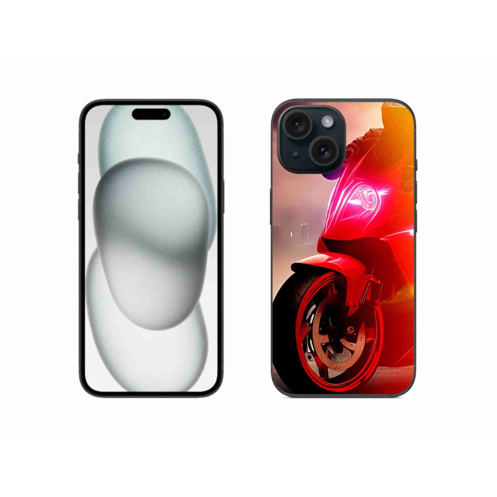 Zselés borítás mmCase iPhone 15-hez - motorkerékpár