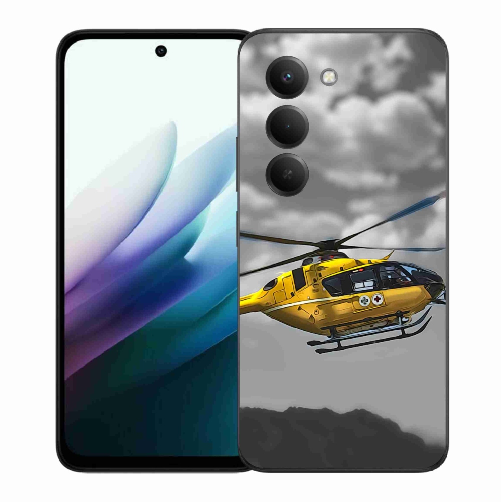 Gél borítás mmCase a Xiaomi Redmi 15 4G/5G (171mm) - sárga helikopterhez