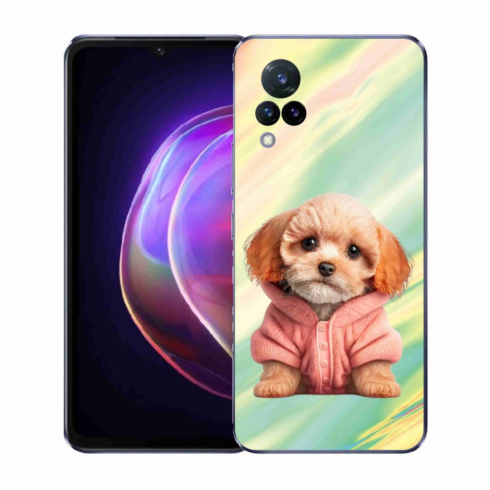 Gél borítás mmCase a Vivo V21 4G/5G készülékhez - pulóveres kiskutya