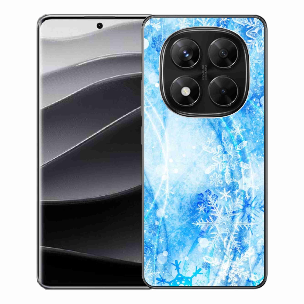Gél borítás mmCase a Xiaomi Redmi Note 14 Pro 5G/Poco X7 5G számára - hópelyhek