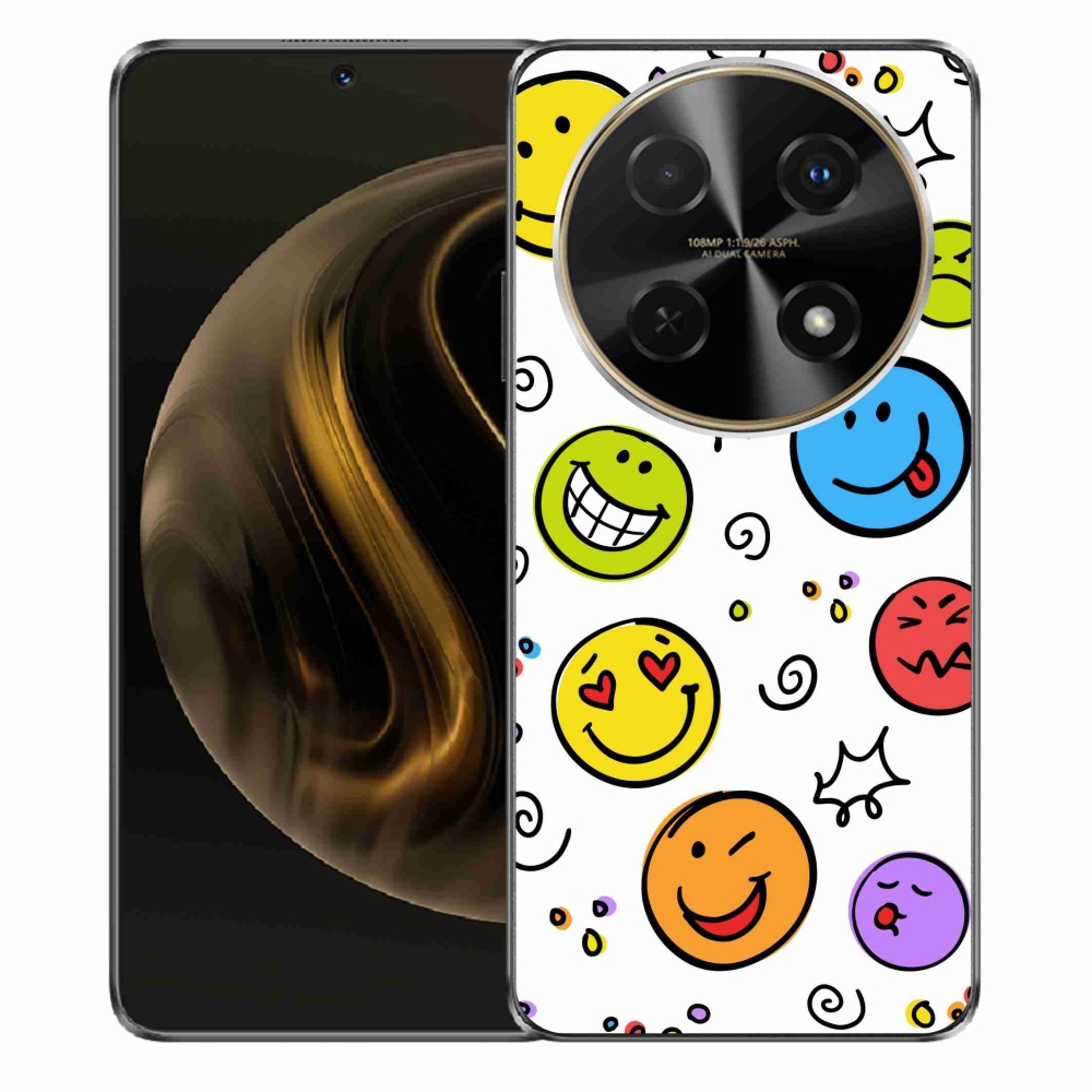Gél borító mmCase a Huawei Nova 12i készülékhez - smiley-k