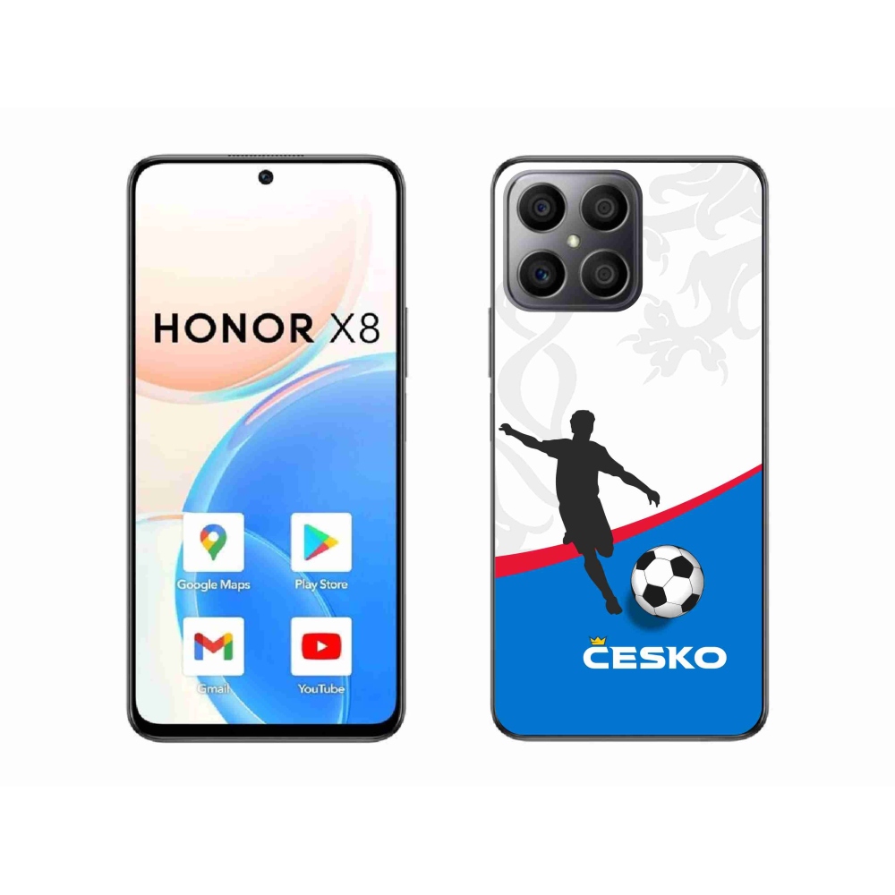 Gél borítás mmCase a Honor X8 4G-hez - futball Csehország 1